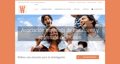 Desktop Screenshot of enfermedaddewilson.org